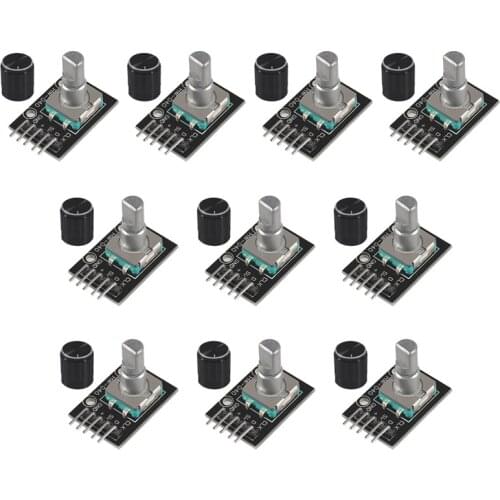 10pcs/lot 360 Degrees Rotary Encoder Module Brick Sensor Switch Development KY-040