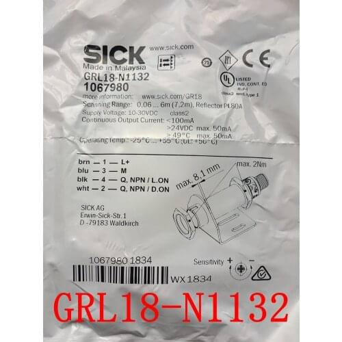 100% new original SICK mirror reflected optical switch GRL18-N1132 GRL18-P1132