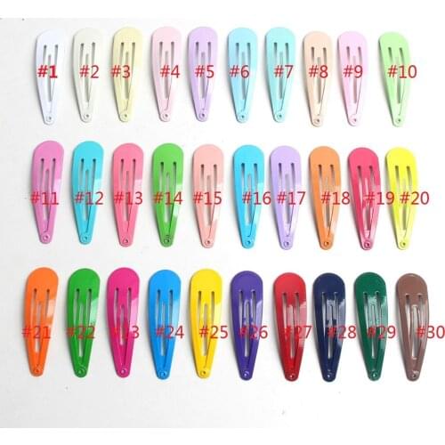 Customized 100PCS/Lot 5cm Girls Hair Accessories Cute Hairclip Candy Hair Clips Bows Alloy Kawaii Headdress for KIds with Metal