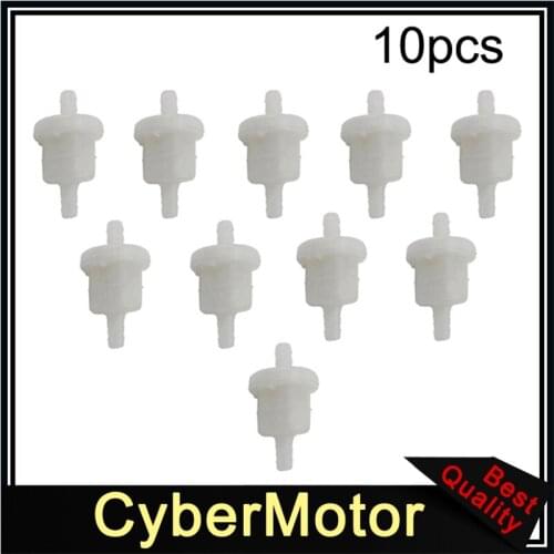 10x Minimoto Gas Inline Fuel Filter For Mini Kids ATV Quad 4 Wheeler Pocket Bike Moto Motorized Bicycle Pit Dirt Bike Motorcycle