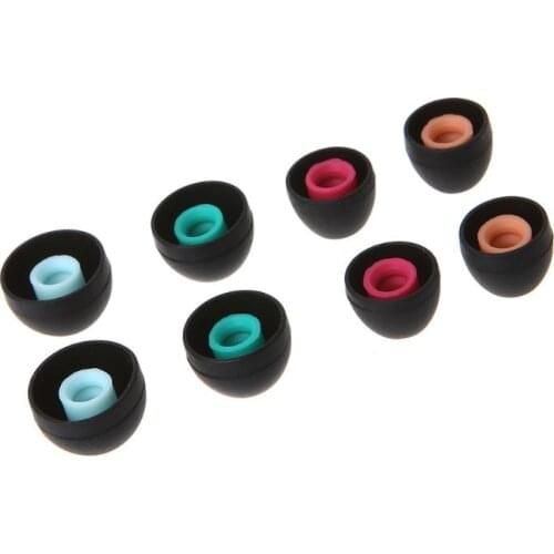 4 Pairs(XS/S/M/L) Soft Silicone Ear Pads Earphone Eartips Suit for 90% In-ear Earbuds Cover Accessories for Sony Headphone