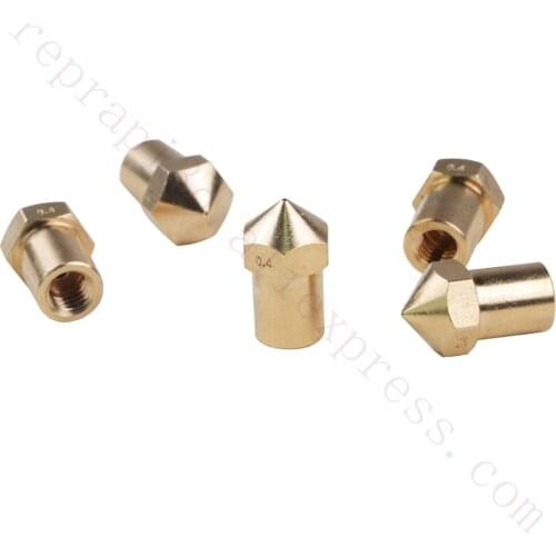5pcs 3D printer parts upgrade brass Creatbot nozzle 0.4mm for creatbot 3D printer