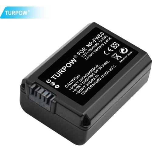 Turpow 1500mah NP-FW50 NP FW50 Battery+Charger AKKU For Sony NEX-7 NEX-5N NEX-5R NEX-F3 NEX-3D Alpha a5000 a6000 DSC-RX10 L10