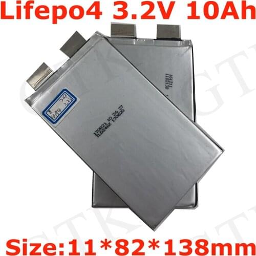 Big Sale! GTK 30pcs/lot lifepo4 3.2V 10Ah cell 3.2v 10ah lifepo for pack diy 12v 10ah power storage motor + Big promotion