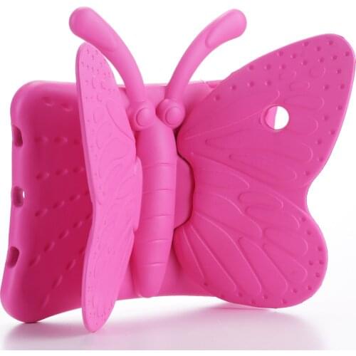 Case for ipad Mini 1 2 3 4 5 6 Air 1 2 3 ipad Pro 9.7 Butterfly EVA Cover with Stand Kid Proof Shockproof Silicone Para Shell