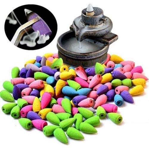 Dropshipping 50Pcs Mixed Scent Fragrance Towers Incense Cone Sandalwood Fresh Air Aromaed Spice