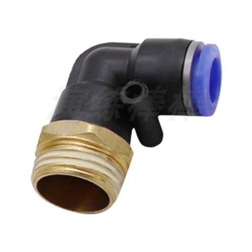 Free shipping Pneumatic Fittings 10 Pcs PL Elbow PL4-01 PL6-M5 PL6-01 PL8-02 PL10-02 Air Hose Connector Air Fittings