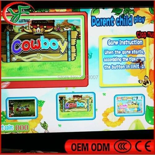 West Cowboy Game PCB English version VGA output one touch Casino game board for Kids game machine