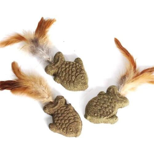 Teeth Grinding Catnip Toys Funny Fish Play Toy Interactive Plush Cat Toy Kitten Chewing Toy Claws Thumb Bite Cat Mint For Cats