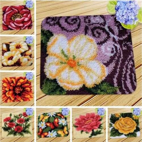 Latch Hook Cushion Kit Almofadas Embroidery Cushions Cuscini Divano Forme Needlework Mat Do It Yourself Cute Latch Hook Diy Kit
