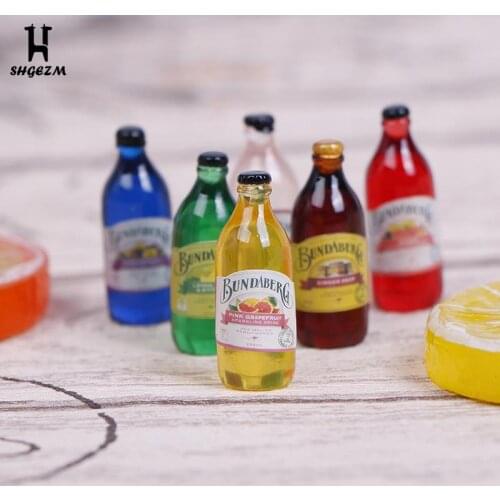 7Pcs 1/12 Dollhouse Miniature Resin Bottle Simulation Wine Bottle Drink Bottle Model