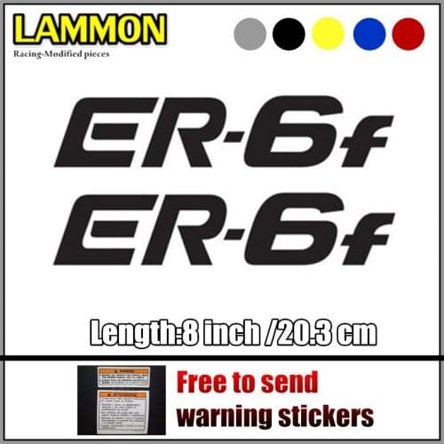 Motorcycle bike Fuel tank Wheels Fairing notebook Luggage helmet MOTO Sticker decals For Kawasaki ER6f ER 6f