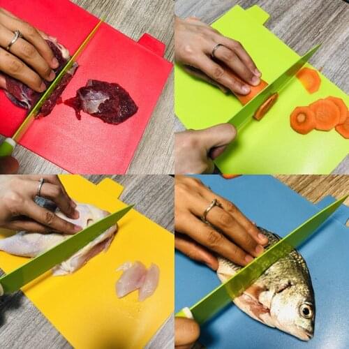 Multi-function Cutting Board Set Thicken Plastic Vegetable Meat Chopping Block Dining Kitchen Stuff Accessories