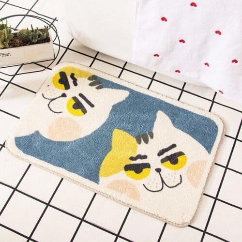 Cartoon Animal Bedroom Door Mat Non-slip Carpet Soft Mat Cute Home Bathroom Balcony Doorway Hallway Absorbent Doormat