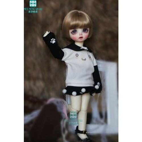 BJD doll clothes for 27cm-30cm 1/6 BJD doll Casual knit suit sweater + skirt + collar + socks