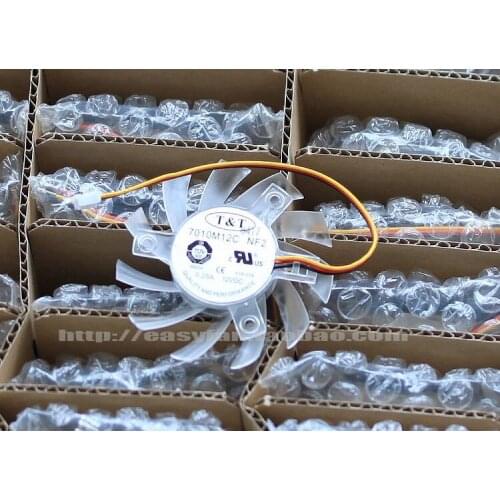 7010m12c Original Taiwan For T&T 6.5cm diameter equilateral video card fan blade ball fan