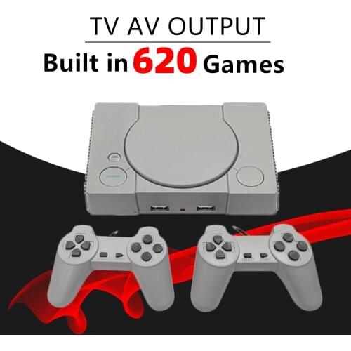 8 Bit Mini Family TV Retro Handheld Game Consoles Video Game Console PS1 Built-in 620 Classic F C Games Dual Players Gamepads