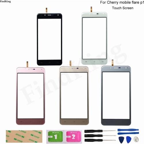 Mobile Touch Screen For Cherry Mobile Flare P1 Digitizer Panel Lens Sensor TouchScreen Replacement Part Tools 3M Glue