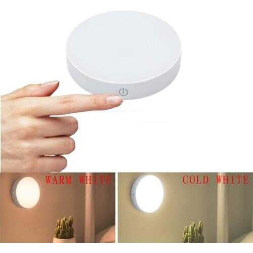 Warm White/Cold White Touch Night Lights, Rechargeable LED Cabinet Light, Stick On Anywhere Closet Light for Bathroom, Bedroom a