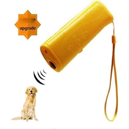 Dog Repeller Anti Barking Device Pet Trainer With Lighting Ultrasonic 3 In 1 Anti Barking Pet Supplies Control Trainer Device