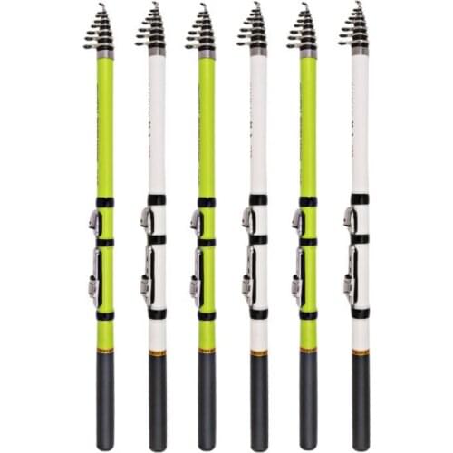 Telescopic Rock Fishing Rod Spinning Fly Carp Feeder Carbon Fiber 1.5/1.8/2.1/2.4/2.7/3M Mini Fishing Rod Reel Seat Tackle