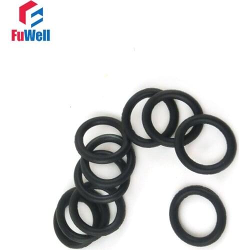 100pcs 1.9mm Thickness Black Rubber O Ring Seal Oil Resistant NBR O-ring Gasket 37/38/39/40/42/45/46/47/48/50mm OD O Type Ring