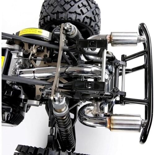 2 Hole Exhaust Pipe Silencer Power Riser Rear Bumper fit 1/5 ROVAN HPI BAJA RV KM 5B 5T