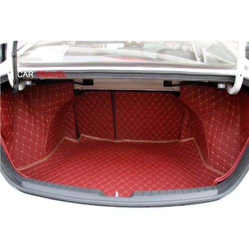 Top quality! Special trunk mats for Hyundai Elantra - waterproof cargo liner boot carpets for Elantra ,Free shipping