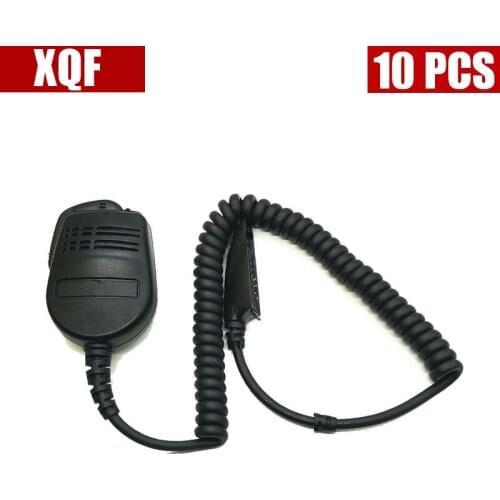 XQF 10PCS Speaker Microphone For Motorola Two Way Radio GP328 GP338 HT1250 HT1550 HT750 PR860 GP640 GP680 GP1280