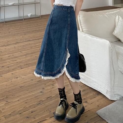 YBYR Denim Skirts For Women