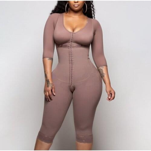 WomenS Corset Postpartum Repair Corset Long Sleeve Tummy Control Breast Support Bodysuit Shapewear Waist Trainer