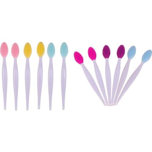 1/2Pcs Silicone Facial Deep Cleaning Brush Soft Handheld Nose Exfoliator Blackhead Removal Face Massager Clean Brushes