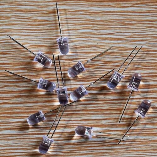 10/100pcs purple light 5mm F5 led rc car robot ship aircraft diy toy parts/technology model material/baby toys for children