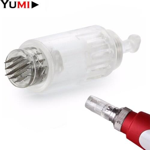 100pcs Bayonet 3D Micro Needles Cartridges 36 Pin For Auto Microneedle Derma Pen MYM Machine Tips MTS Permanent Makeup
