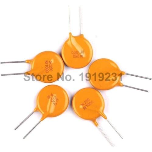 20PCS 250V 1A 1000MA PPTC Resettable Fuse TRF250-1000 Self-recovery Fuses