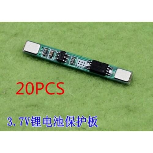 20PCS/LOT 1S 3.7V 3A li-ion BMS PCM battery protection board pcm for 18650 lithium ion li battery