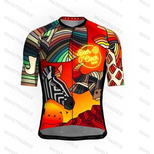 2021 Pro Team Spain BEER O'CLOCK Cycling shirt Men Summer Cycling Jersey Short Tops MTB Road Bike jersey Breathable