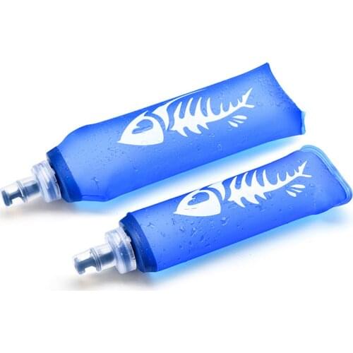 250/500ml Silicon Water Bottle For Hiking Tpu Sports Soft Bottle Foldable Running Water Bag Silicon Water Bottle For Hiking New