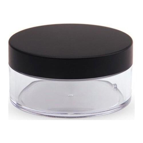 50g Plastic Empty Loose Powder Pot With Sieve Cosmetic Makeup Jar Container Travel Refillable Perfume Cosmetic Sifter