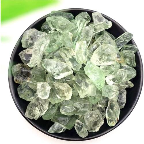 50g High-quality Natural Green Crystal Quartz Minerals Specimen Irregular Shape Rough Rock Stone Reiki Healing Home Decoration