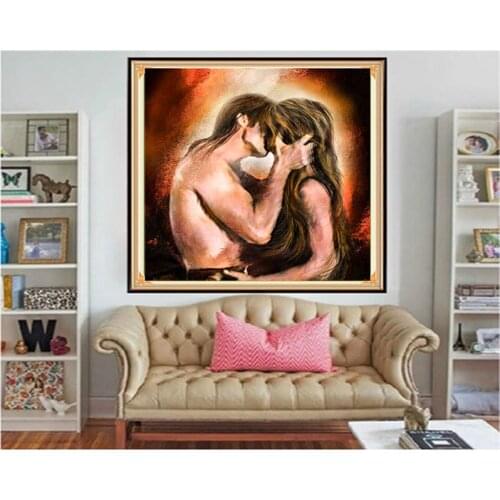 Diamond Embroidery Diy Diamond Painting Cross Stitch Kits Diamond Mosaic Kissing Full Square Diamond Embroidery RS112