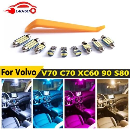 LAOTUO Canbus Auto LED Interior Map Dome Trunk Light kit For Volvo V70 V50 V60 XC60 70 90 C30 C70 S40 S60 S70 S80 S90 Car Lamp