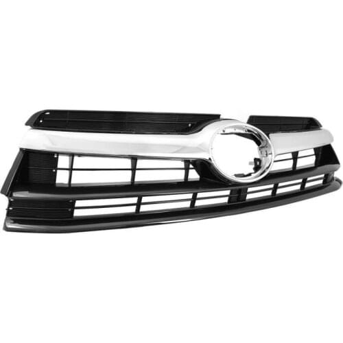 ABS Car Front Bumper Radiator Racing Grille for Toyota Highlander 2014-2016 Front Upper Center Hood Replacement Bumper Grille
