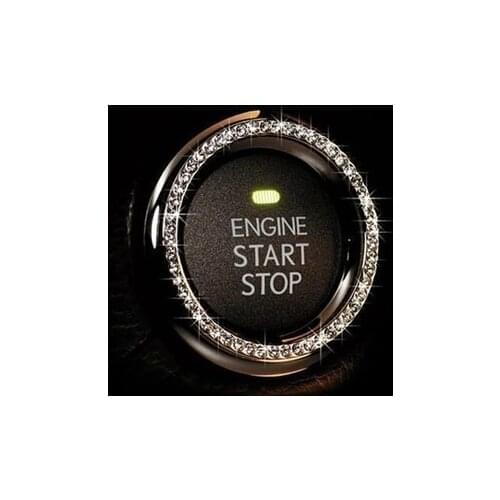Car-styling Start Stop Button Ignition Key Ring For Cadillac CTS XTS SRX ATS CT6 ESCALADE