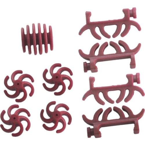 1 PACKS compound bow thunderblox rubber bow stabilizer string silencers 9 in 1 set for archery hunting red color
