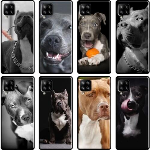 Pit Bull Lovely Pet Dog For Samsung Galaxy A12 A52 A72 A71 A51 A41 A31 A70 A50 A40 M31 A02 A20e A21S Phone Cover