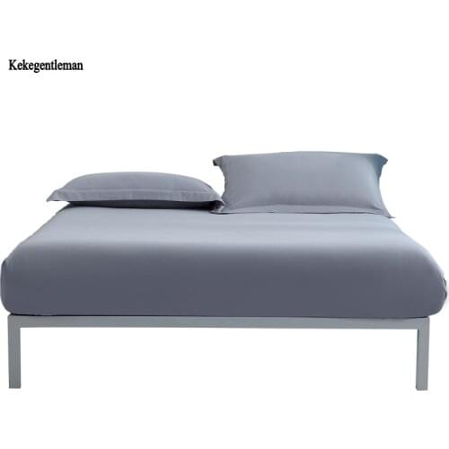 Home Fitted Bottom Sheet Queen - Premium Ultra-Soft Wrinkle Resistant Microfiber - Hypoallergenic - Deep Pocket (Queen, Grey)