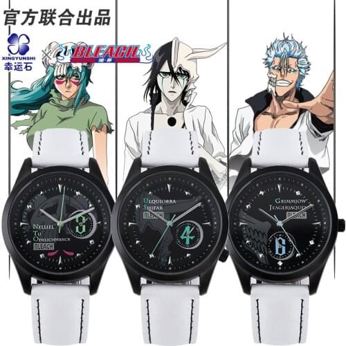 Bleach Espada Grimmjow Ulquiorra Neliel Anime Watch Waterproof Manga Role Ichigo Action Figure Action Figure Gift