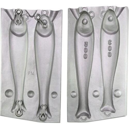 Mould FISHING lead PILKER GR.300-500 F 14 hooks N ° 3 FISHING SINKER MOLD sea FISHING
