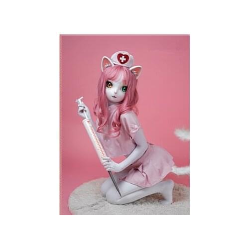 HIDOLLS 36) Custom Female Girl Silica Resin Half Head Cosplay Anime Role Play Kigurumi Sex Cat Masks Crossdresser Doll Mask